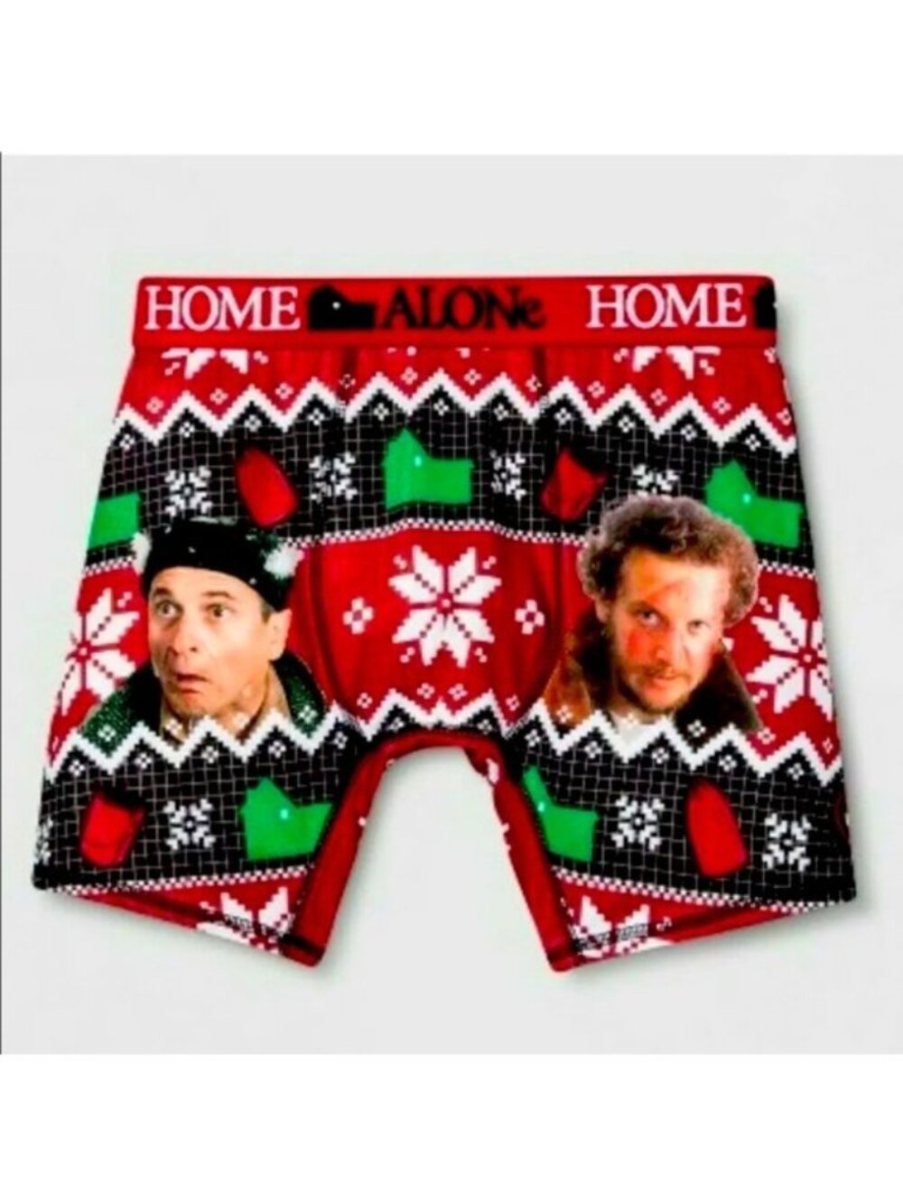 NWT Briefly Stated Home Alone Boxer Briefs Holiday  Underwear XL HTF